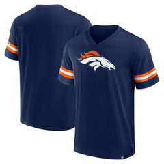 Fanatics Denver Broncos Jersey Tackle V-Neck T-Shirt Navy