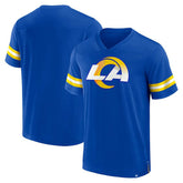 Fanatics Los Angeles Rams Jersey Tackle V-Neck T-Shirt Royal