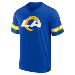 Fanatics Los Angeles Rams Jersey Tackle V-Neck T-Shirt Royal