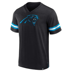 Fanatics Carolina Panthers Jersey Tackle V-Neck T-Shirt Black
