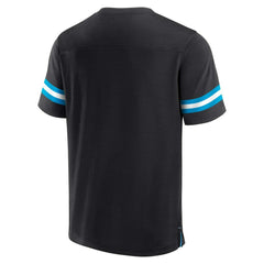 Fanatics Carolina Panthers Jersey Tackle V-Neck T-Shirt Black