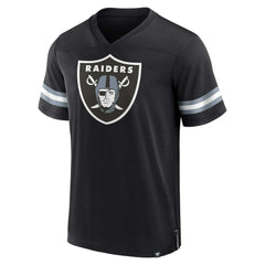 Fanatics Las Vegas Raiders Jersey Tackle V-Neck T-Shirt Black