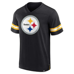 Fanatics Pittsburgh Steelers Jersey Tackle V-Neck T-Shirt Black