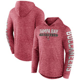 Fanatics Tampa Bay Buccaneers Pill Stack Long Sleeve Hoodie T-Shirt Heather Red