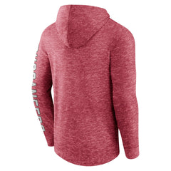 Fanatics Tampa Bay Buccaneers Pill Stack Long Sleeve Hoodie T-Shirt Heather Red