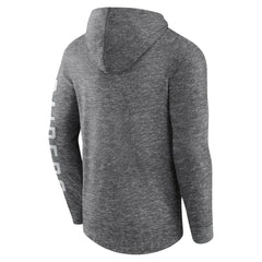 Fanatics Las Vegas Raiders Pill Stack Long Sleeve Hoodie T-Shirt Heather Charcoal