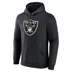 Fanatics Las Vegas Raiders Primary Logo Fleece Pullover Hoodie Black