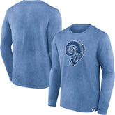 Fanatics Los Angeles Rams Washed Primary Long Sleeve T-Shirt Heather Royal