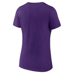 Los Angeles Lakers Women's Wordmark V-Neck T-Shirt Purple