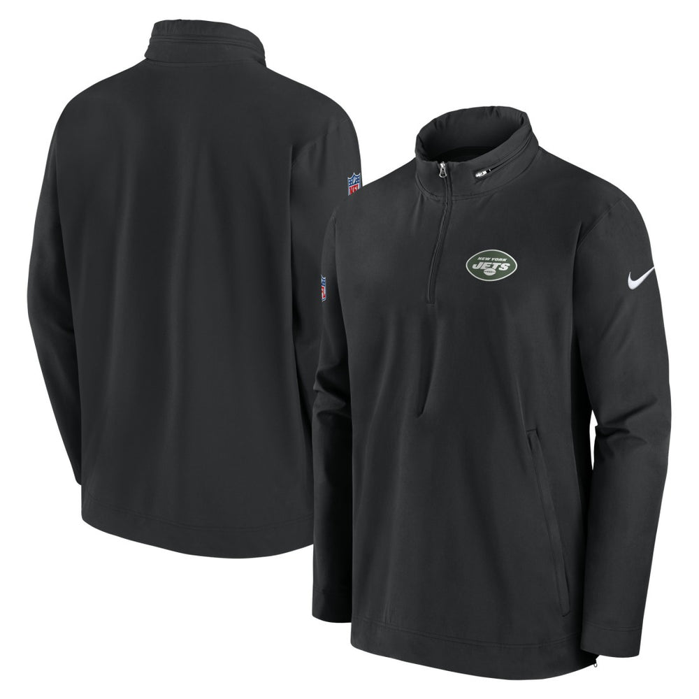 Nike New York Jets Sideline Coach Half-Zip Jacket Black
