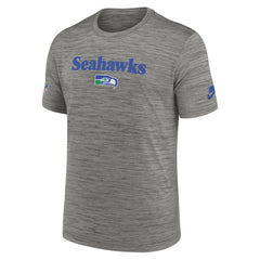 Nike Seattle Seahawks Throwback Sideline Performance T-Shirt Heather Charcoal