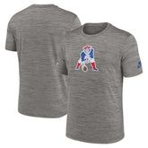 Nike New England Patriots 2023 Sideline Alternate Logo Performance T-Shirt Heather Charcoal