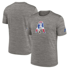Nike New England Patriots 2023 Sideline Alternate Logo Performance T-Shirt Heather Charcoal