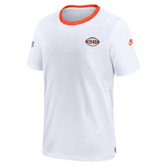 Nike Cleveland Browns Men's Sideline Coaches Alternate Performance T-Shirt White