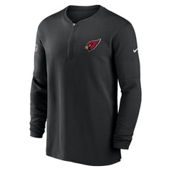 Nike Arizona Cardinals 2023 Sideline Performance Long Sleeve Tri-Blend Quarter-Zip Top Black