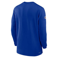 Nike Buffalo Bills 2023 Sideline Performance Long Sleeve Tri-Blend Quarter-Zip Top Royal