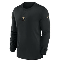 Nike New Orleans Saints 2023 Sideline Performance Long Sleeve T-Shirt Black