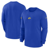 Nike Los Angeles Rams 2023 Sideline Performance Long Sleeve T-Shirt Royal