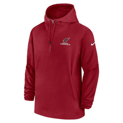 Nike Arizona Cardinals Sideline Half-Zip Hoodie Cardinal