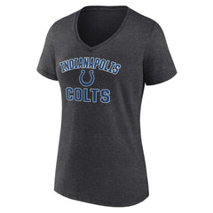 Indianapolis Colts Women's Victory Arch Team V-Neck T-Shirt Charcoal