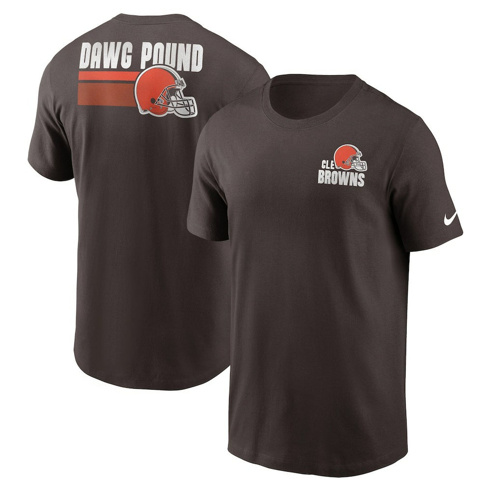 Nike Cleveland Browns Blitz Essential T-Shirt Brown