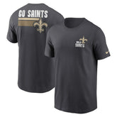 Nike New Orleans Saints Blitz Essential T-Shirt Anthracite