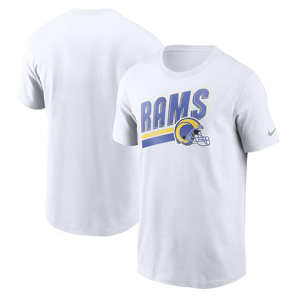 Nike Los Angeles Rams Essential Blitz Lockup T-Shirt White