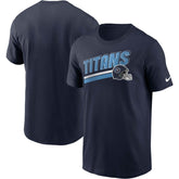 Nike Tennessee Titans Essential Blitz Lockup T-Shirt Navy