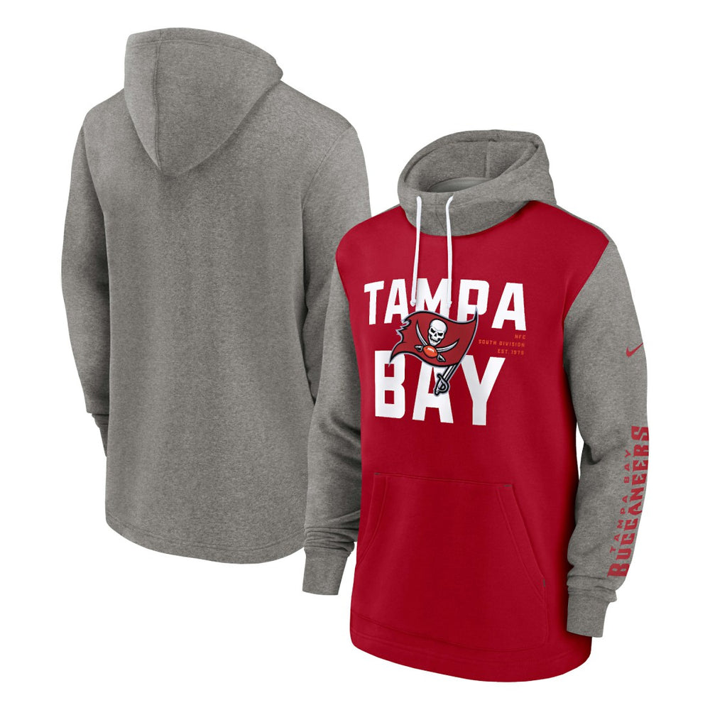 Nike Tampa Bay Buccaneers Fashion Color Block Pullover Hoodie Red