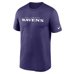 Nike Baltimore Ravens Legend Wordmark Performance T-Shirt Purple