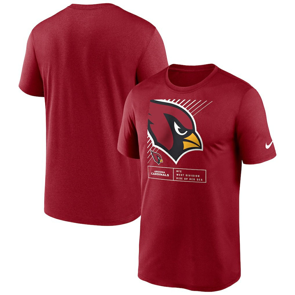 Nike Arizona Cardinals Legend Yard Lines Performance T-Shirt Cardinal