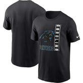 Nike Carolina Panthers Lockup Essential T-Shirt Black