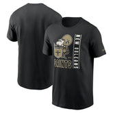 Nike New Orleans Saints Lockup Essential T-Shirt Black