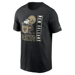 Nike New Orleans Saints Lockup Essential T-Shirt Black