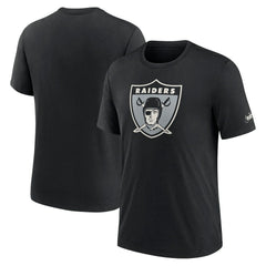 Nike Las Vegas Raiders Rewind Logo Tri-Blend T-Shirt Black