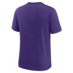 Nike Minnesota Vikings Rewind Logo Tri-Blend T-Shirt Purple