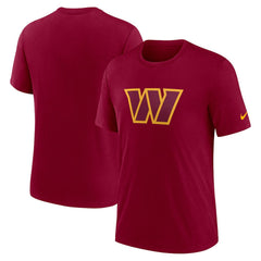 Nike Washington Commanders Rewind Logo Tri-Blend T-Shirt Burgundy