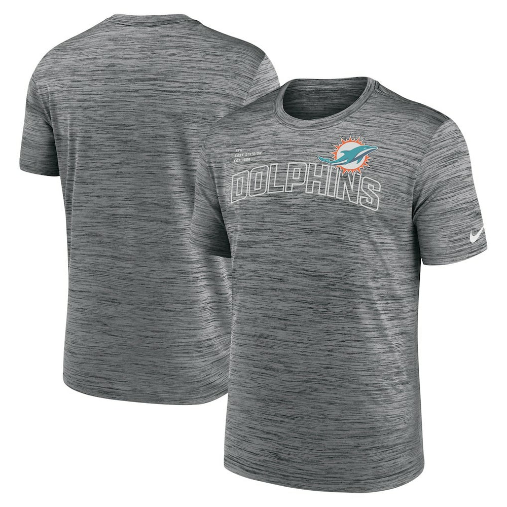 Nike Miami Dolphins Velocity Arch Performance T-Shirt Anthracite