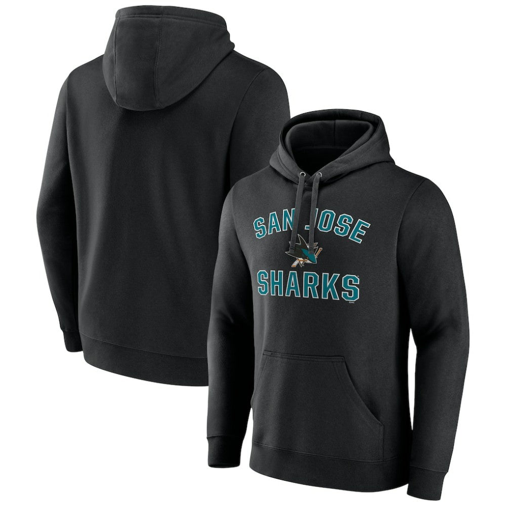 San Jose Sharks Victory Arch Pullover Hoodie - Black - NHL 5093609
