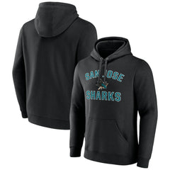 San Jose Sharks Victory Arch Pullover Hoodie - Black - NHL 5093609