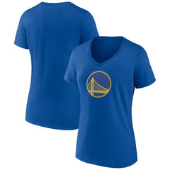 Golden State Warriors Women's Alternate Logo V-Neck T-Shirt Royal