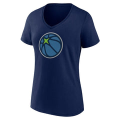 Minnesota Timberwolves Women's Alternate Logo V-Neck T-Shirt Navy