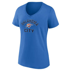 Oklahoma City Thunder Women's Overtime Team V-Neck T-Shirt Blue