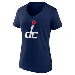 Washington Wizards Women's Alternate Logo V-Neck T-Shirt Navy