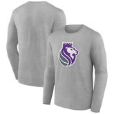 Sacramento Kings Alternate Logo Long Sleeve T-Shirt Gray