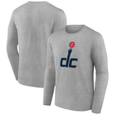 Washington Wizards Alternate Logo Long Sleeve T-Shirt Gray