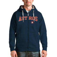 Houston Astros Antigua Team Logo Victory Full-Zip Hoodie - Navy - MLB on Sale