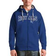 Kansas City Royals Antigua Team Logo Victory Full-Zip Hoodie - Royal - MLB Sale