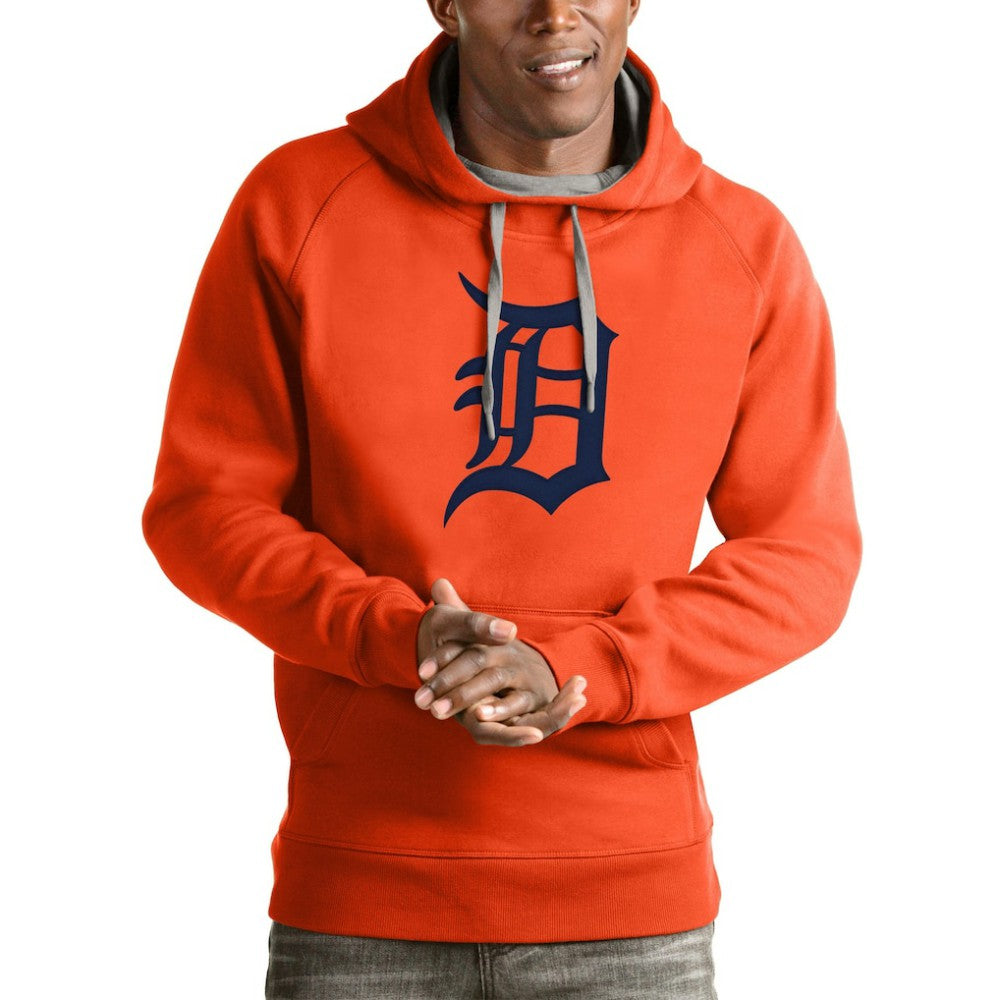 Detroit Tigers Antigua Victory Pullover Team Logo Hoodie - Orange - MLB Online