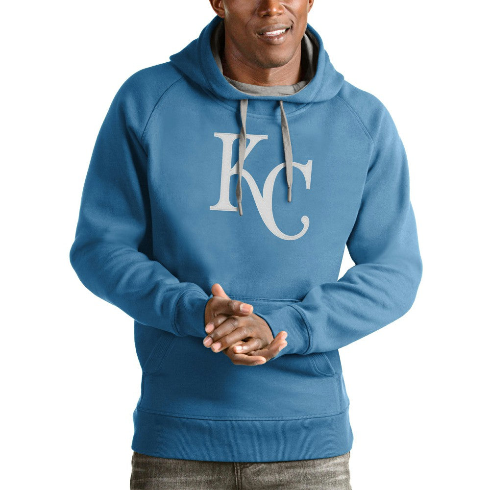 Kansas City Royals Antigua Victory Pullover Team Logo Hoodie - Light Blue - MLB Sale